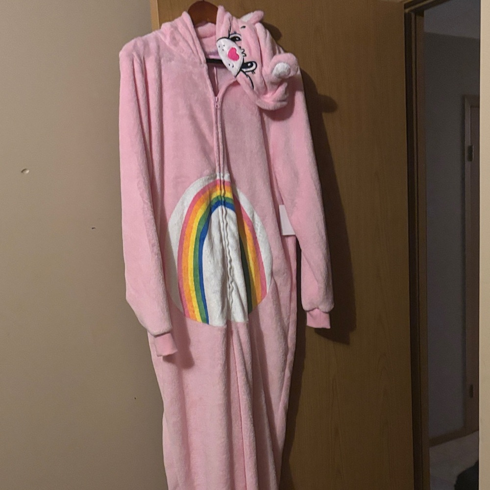 Adorable Pink Rainbow Pajama Set